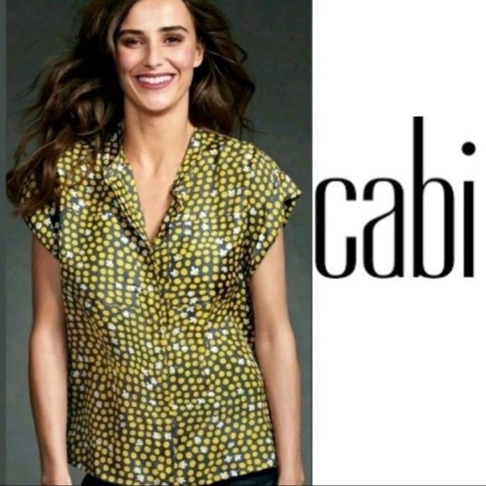 Cabi Polka Dot Blouse L